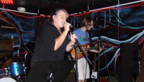Lindsay Holler with Thomas McElwee at the TV Land Undercover Show at the Tin Roof. Sept. 2012 (photo by Ballard Lesemann)